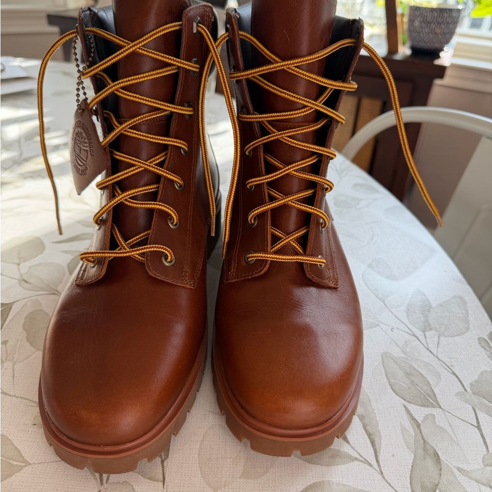 Women’s Timberland Jayne Brown Leather Lace-Up Waterproof Boots